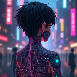 Cyberpunk Tattoo Designs for Boys: Future Visions & Tech Noir