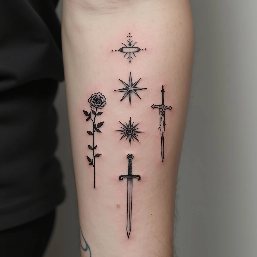 Minimalist Tattoo Inspiration: Geometric & Illustrative Designs