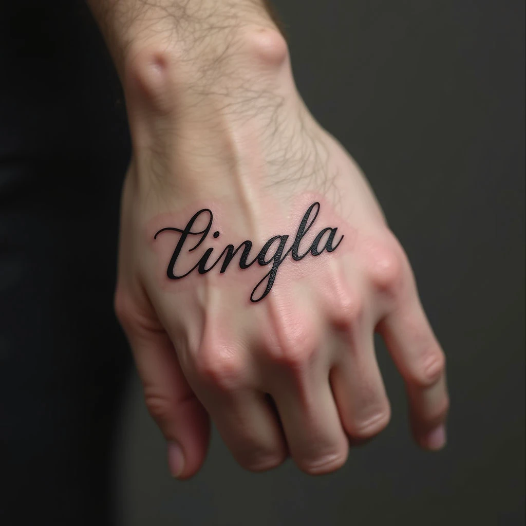 Name Tattoos on Hand: Minimalist Expressions