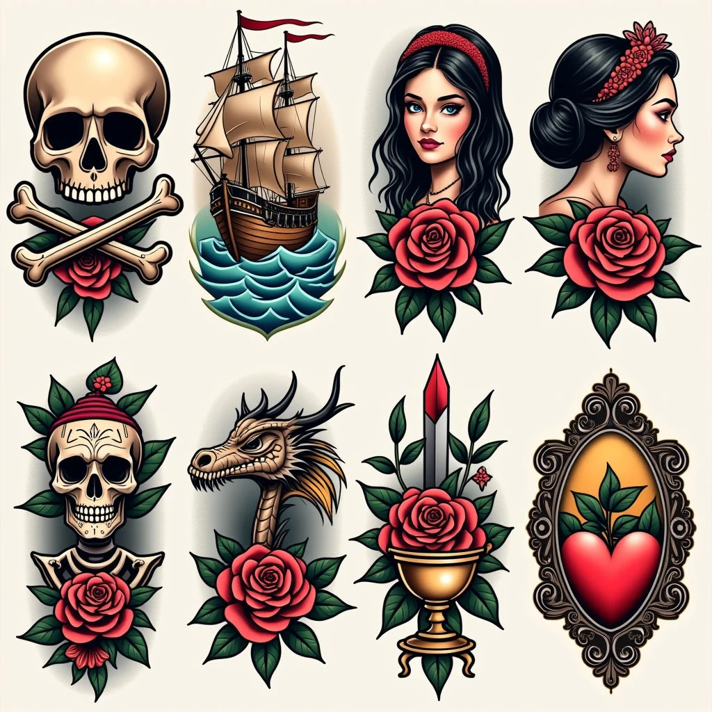 Diverse Tattoo Collection: Urban & Traditional Styles