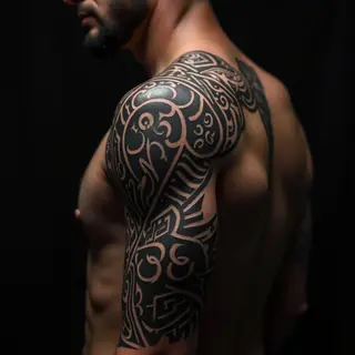 Arm & Shoulder Tattoo Ideas for Men: A Tribal Guide