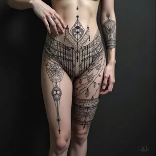 Intricate Geometric Tattoo Designs for Men