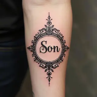 Elegant Tattoo Ideas Featuring Your Son’s Name