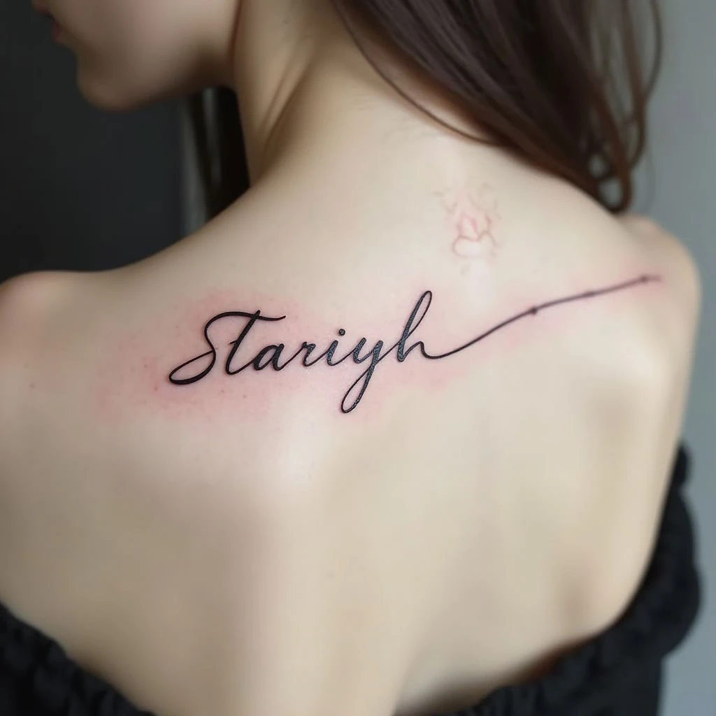 Tattoo Lettering Examples: Minimalist Ink & Negative Space
