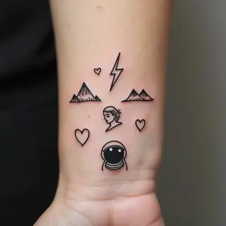 Minimalist Symbol Tattoos: A Collection of Tiny Designs