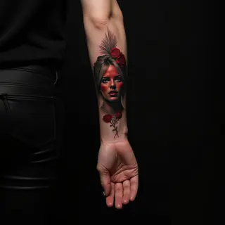 Forearm Surreal XXL Tattoos for Women: Bold & Unique Designs
