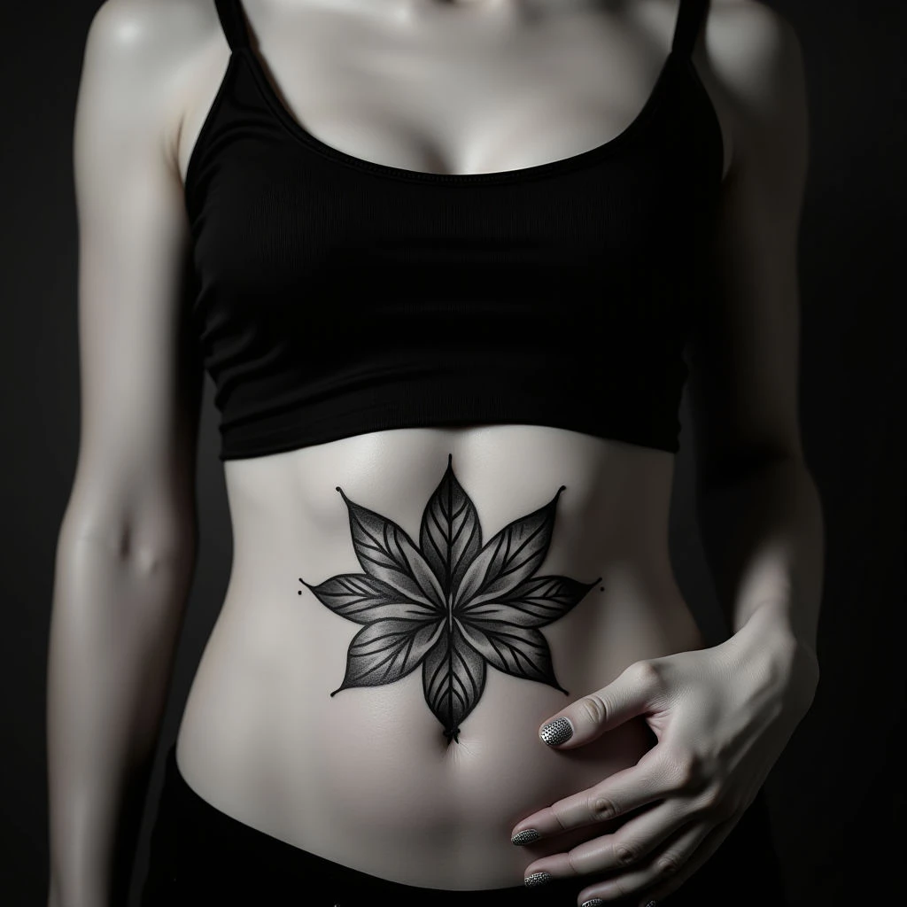 XXL Stomach Tattoos for Women: Cute Placement Ideas & Designs