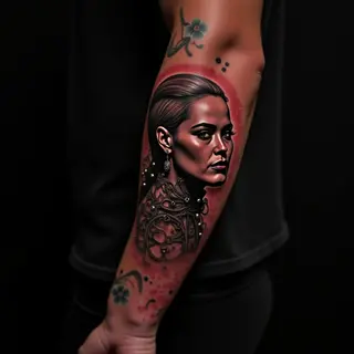 Intense Biomechanical Behind-Ear Tattoos: Ideas & Inspiration