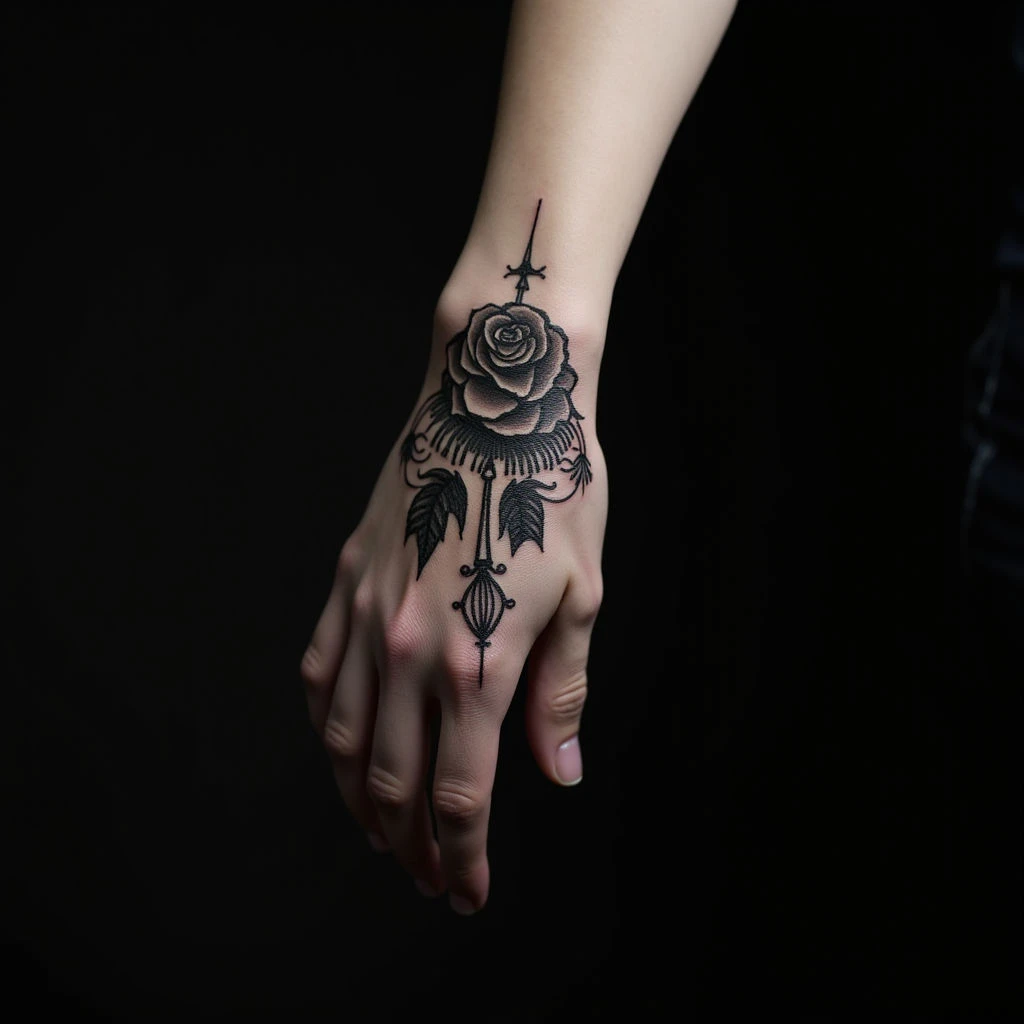 Hidden Gothic Hand Tattoos: Discreet & Meaningful Designs