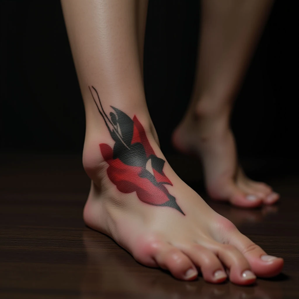 Tiny Foot Tattoos for Women: Abstract Designs & Placement Ideas