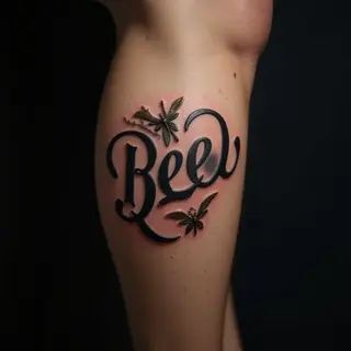 XXL Leg Lettering Tattoos: Size, Placement & Design Ideas