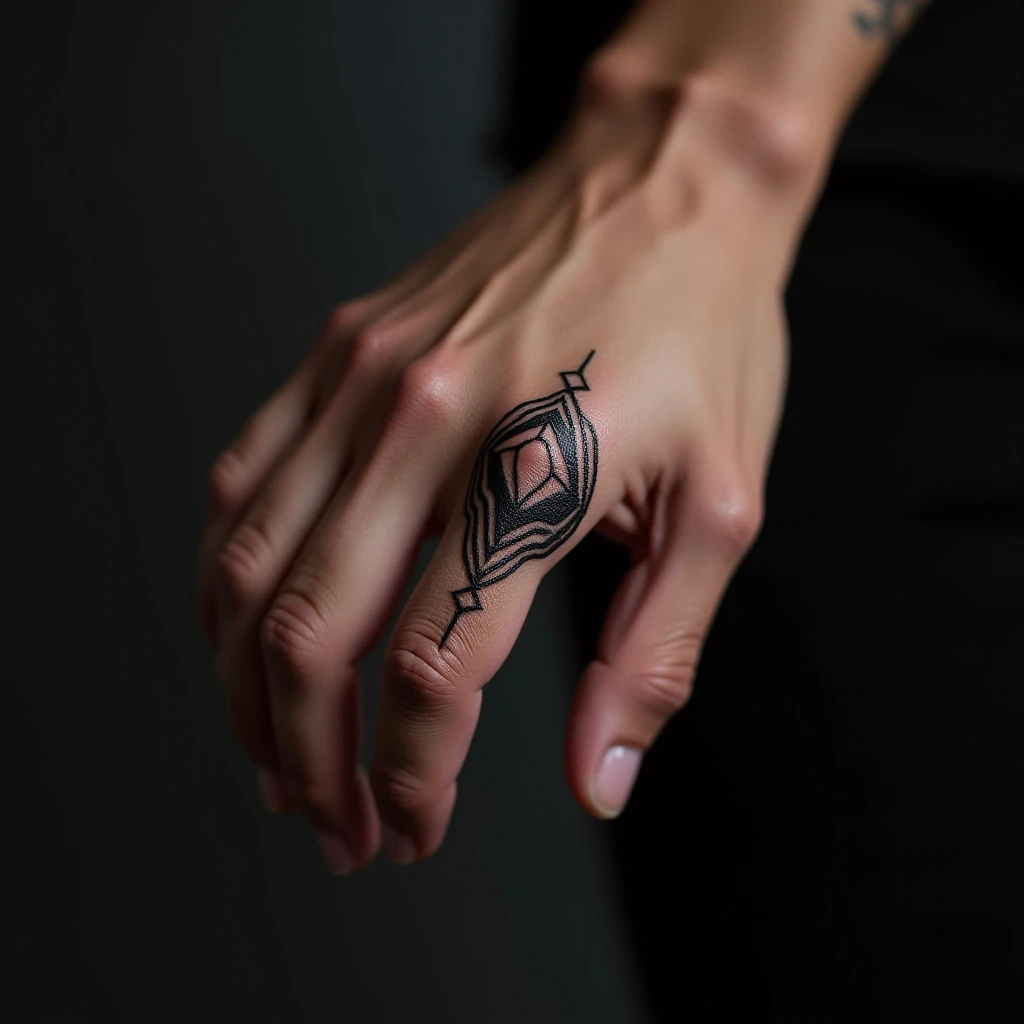 Geometric Finger Tattoos for Men: Subtle Symbols & Deep Meaning