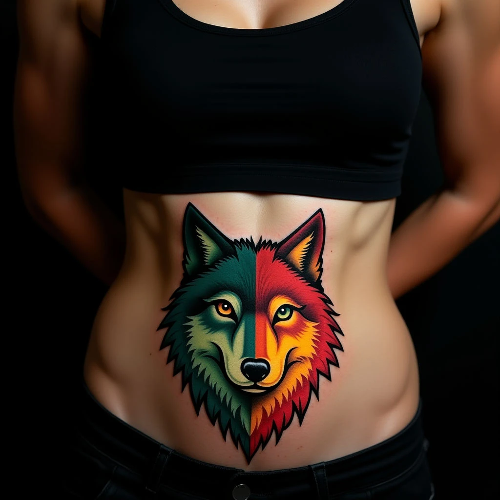 Half Wolf Tattoo: Exploring the Deep Meaning & Striking Designs