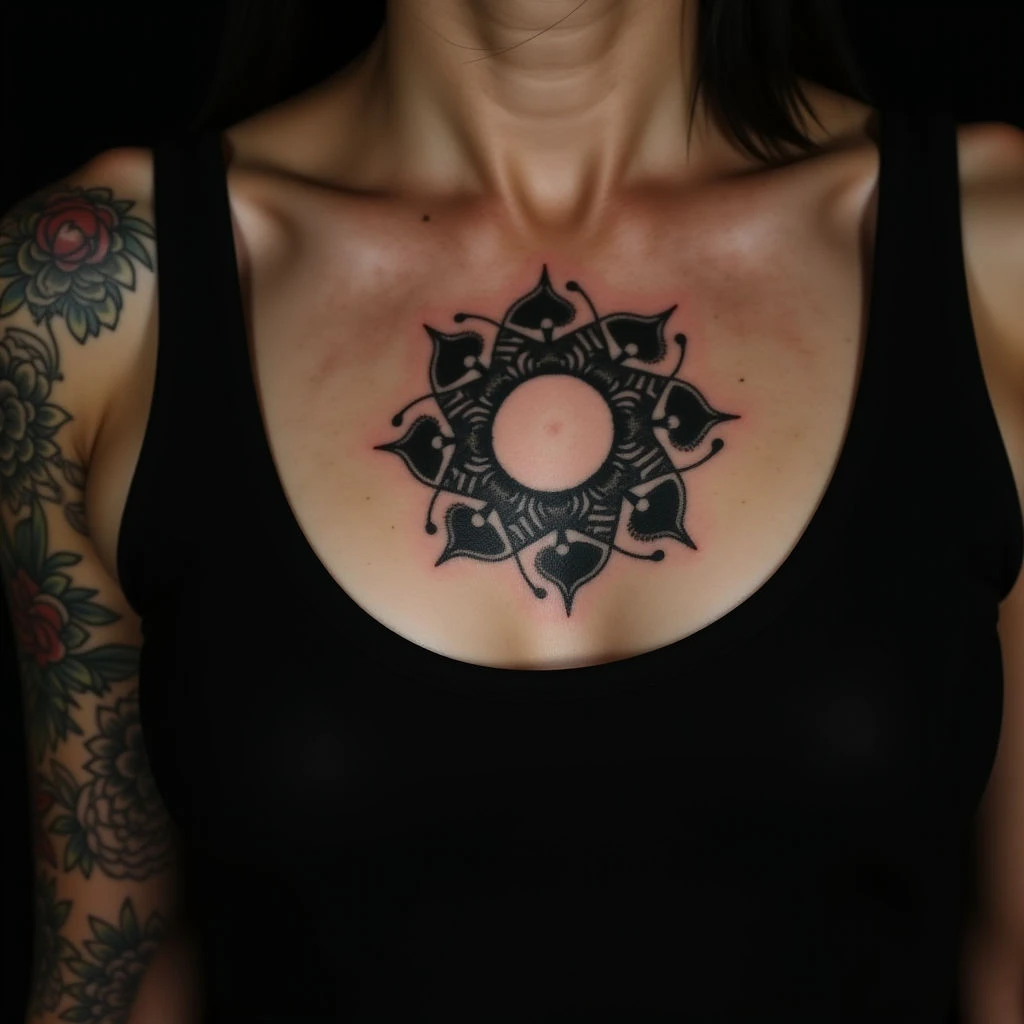 Japanese Black Ring Chest Tattoo: Meaning & Symbolism
