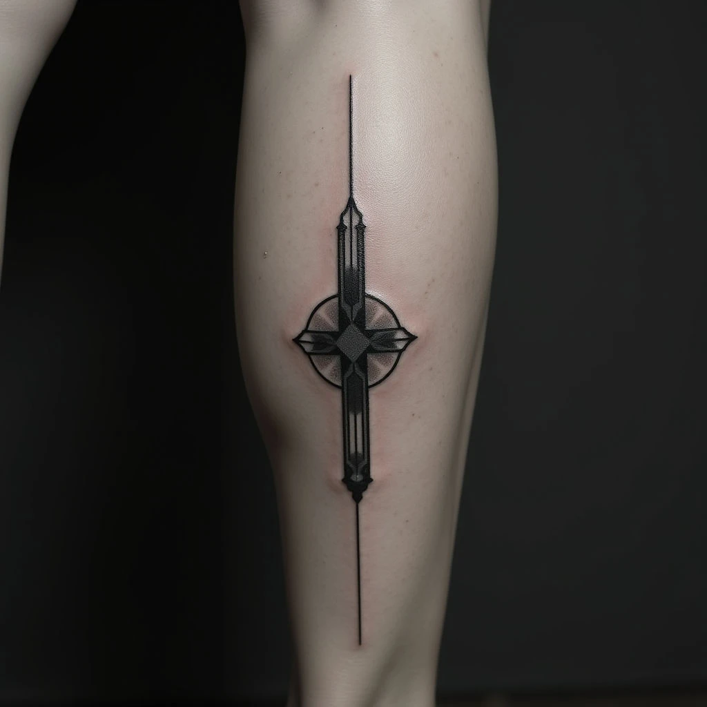 Meaningful Linework Calf Tattoos for Girls: Symbolism & Inspiration