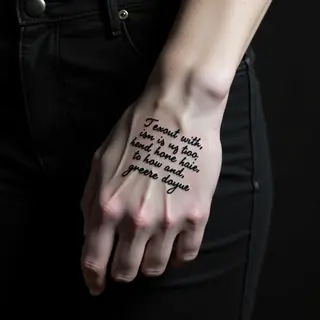 Delicate Neo-Traditional Word Tattoos for Women: Meaningful Inscriptions