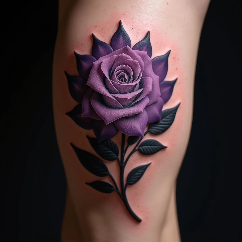 Violet Knee Tattoos for Women: Unique Designs & Deep Meanings