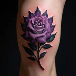 Violet Knee Tattoos for Women: Unique Designs & Deep Meanings