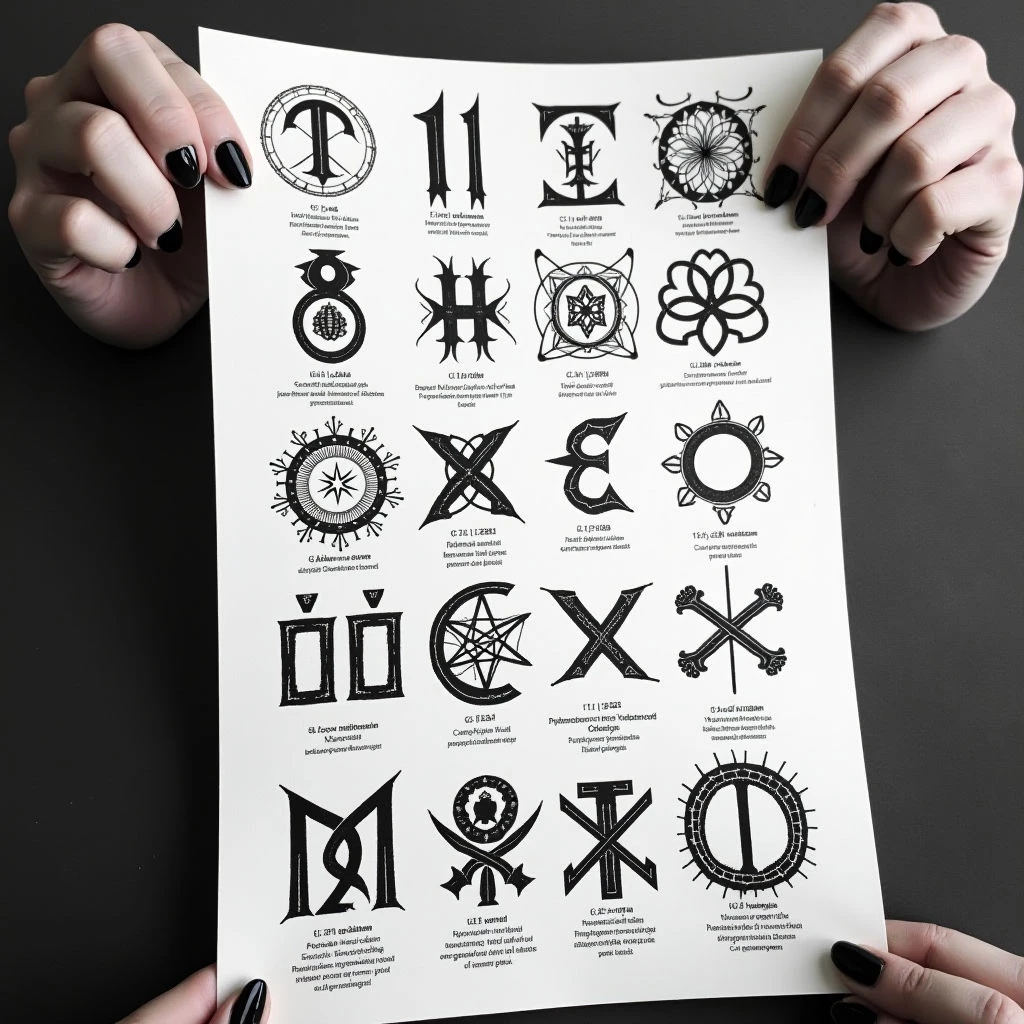 Numerological Tattoo Sheet: A Guide to Symbolic Meanings