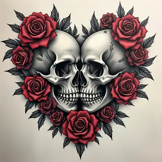 Tattoo Pairings: Darkly Romantic Designs for Couples