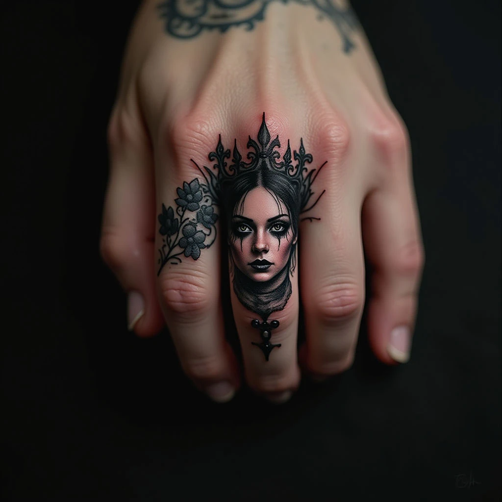 Dark Visions: Tattoo Ideas for Your Ring Finger