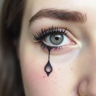 Tear Drop Tattoo Near Eye: Meaning & Design Considerations