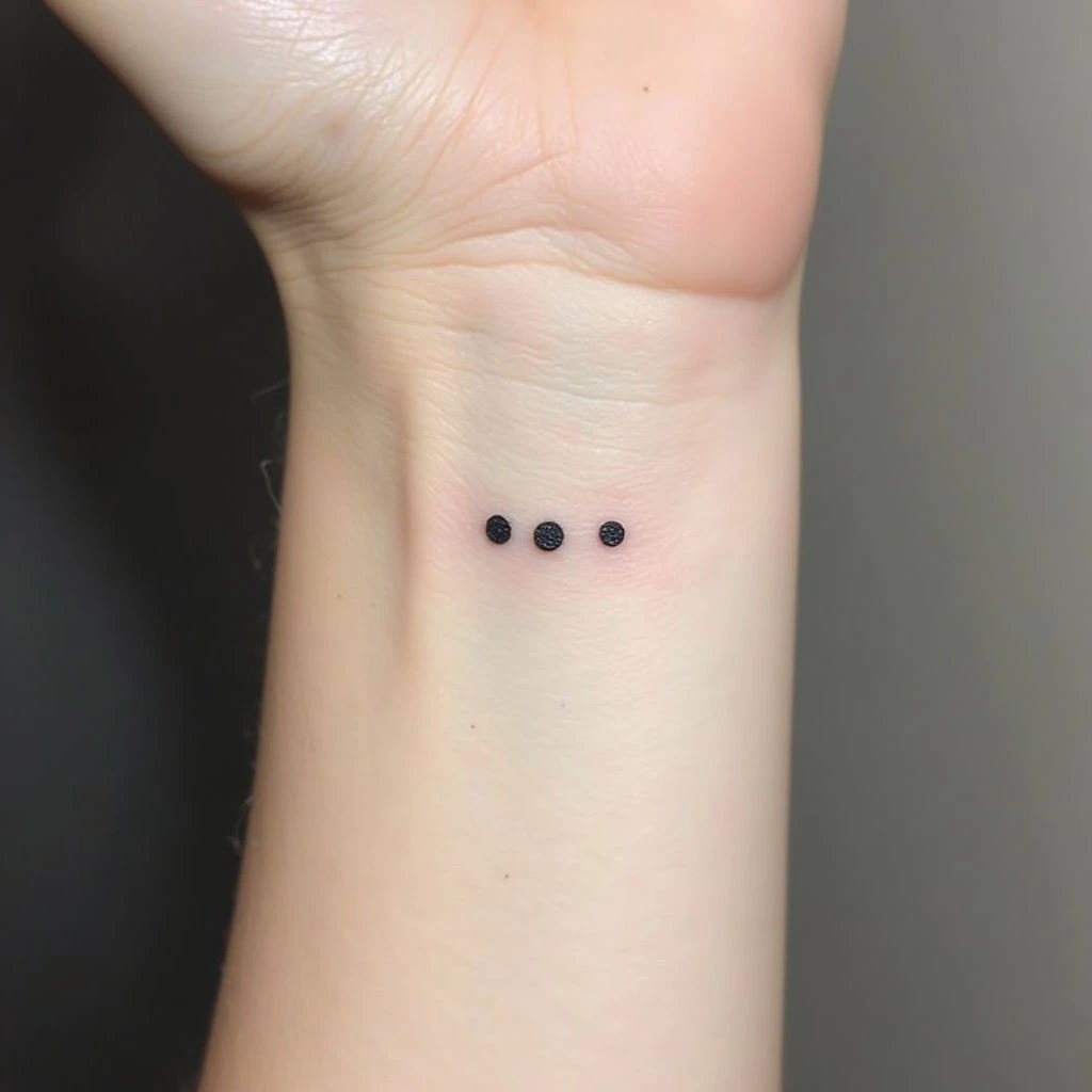 What Does a Three Dot Tattoo on Your Wrist Mean?