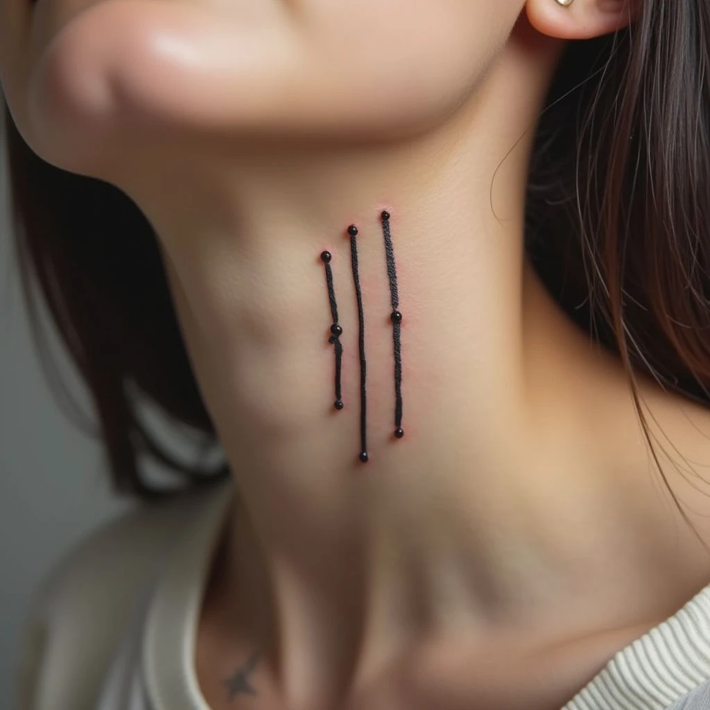 Three Lines on Chin Tattoo Meaning: A Guide to Symbolism & Inspiration