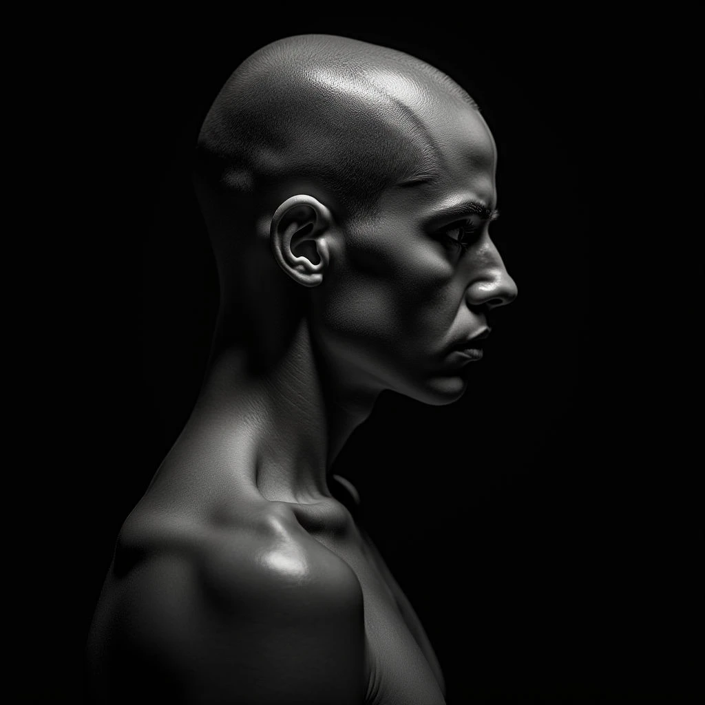 Neon Head Tattoos: Old School Realism Flash