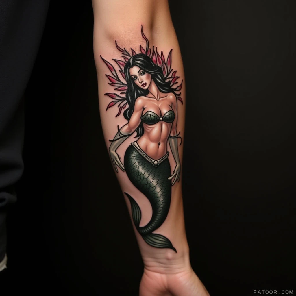Sailor Jerry Mermaid Tattoos: A Timeless Neo-Traditional Design