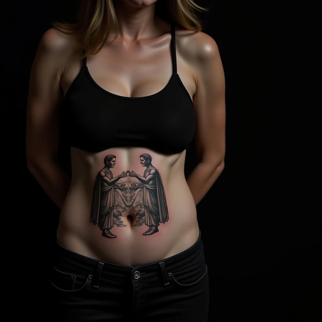 Heartwarming Father & Daughter Traditional Tattoos