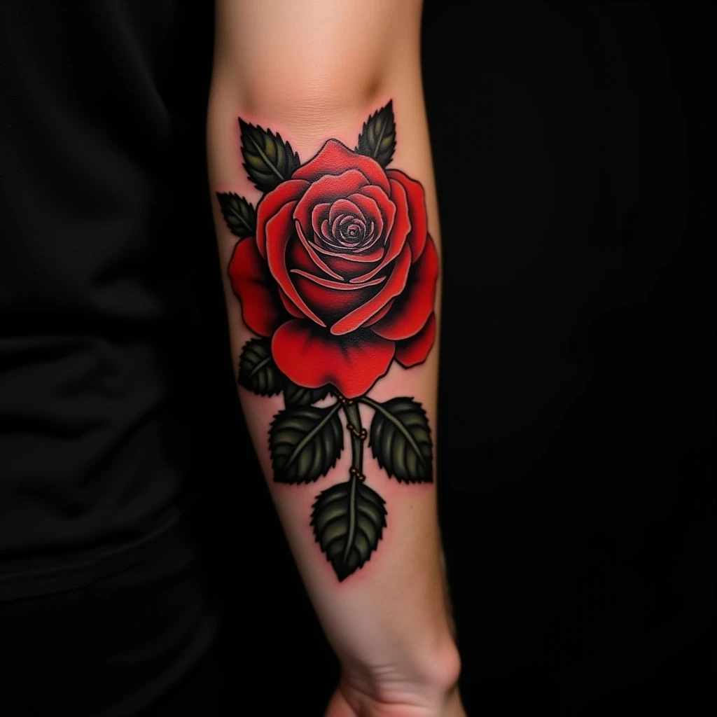 The Meaning Behind Traditional Flower Tattoos on the Arm