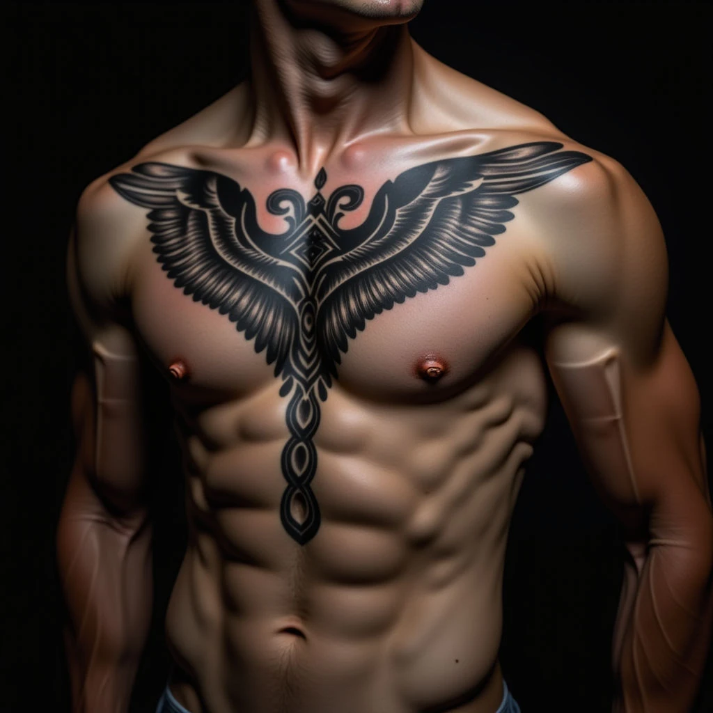 Small Traditional Grey Tattoos for Men: Meaningful Designs for the Ribcage
