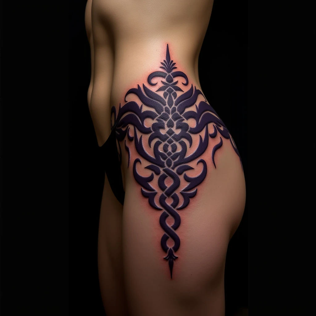 Purple Tribal Tattoos: A Traditional Body Design Guide