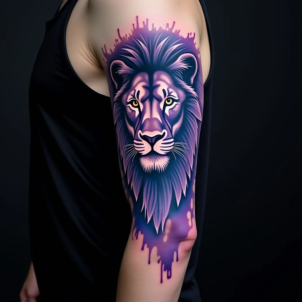 Bold Trash Polka Stomach Tattoos for Men | XL Designs