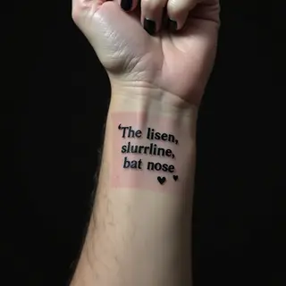 Short & Sweet: Mother Daughter Tattoo Quotes in Trash Polka Style