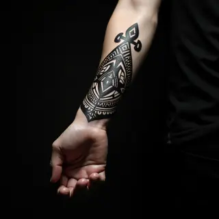 Polynesian Wrist Tattoos: Meanings & Trash Polka Designs