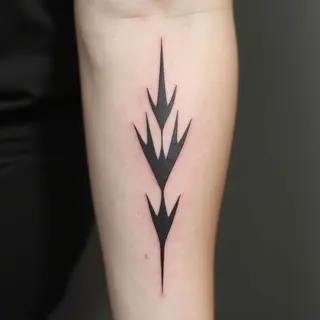 Abstract Tribal Design on Forearm