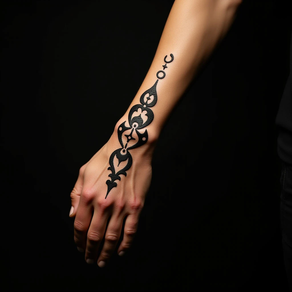 Small Tribal Hand Tattoos for Men: Meaningful Ornamental Designs