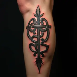 Viking Symbol Tattoos for Guys: A Pastel Trash Polka Twist