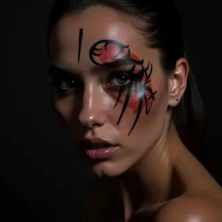 A Day to Remember Tattoos: Abstract Face Designs