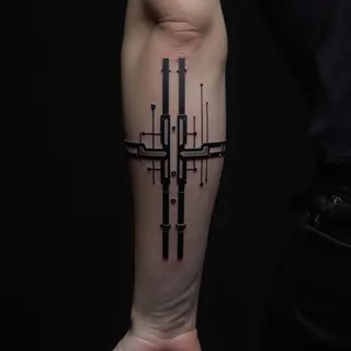 Decoding Two Black Line Tattoos: Meaning & Inspiration for Guys