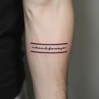 Decoding Two Black Line Tattoos: Meaning & Inspiration for Men