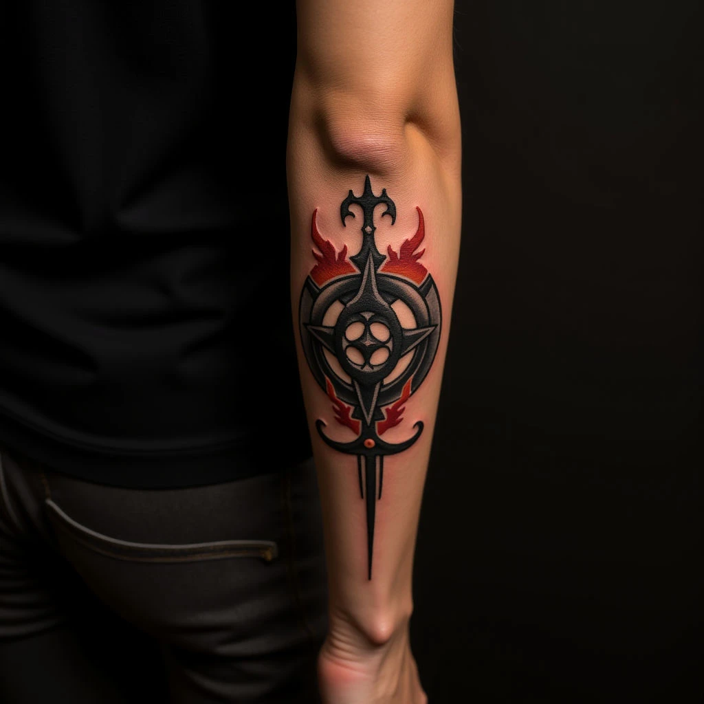 Two Lines Forearm Tattoo: Meaning & Illustrative Design