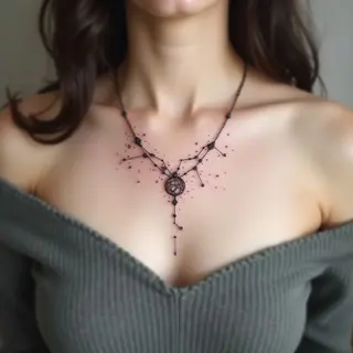 Unique Female Chest Tattoos: Small & Meaningful Designs