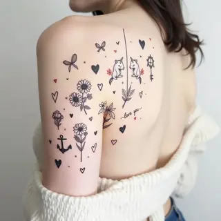Whimsical Flash Tattoo Collection: A Gallery of Miniature Art