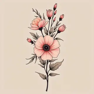 Unique Flower Tattoo Designs for Females