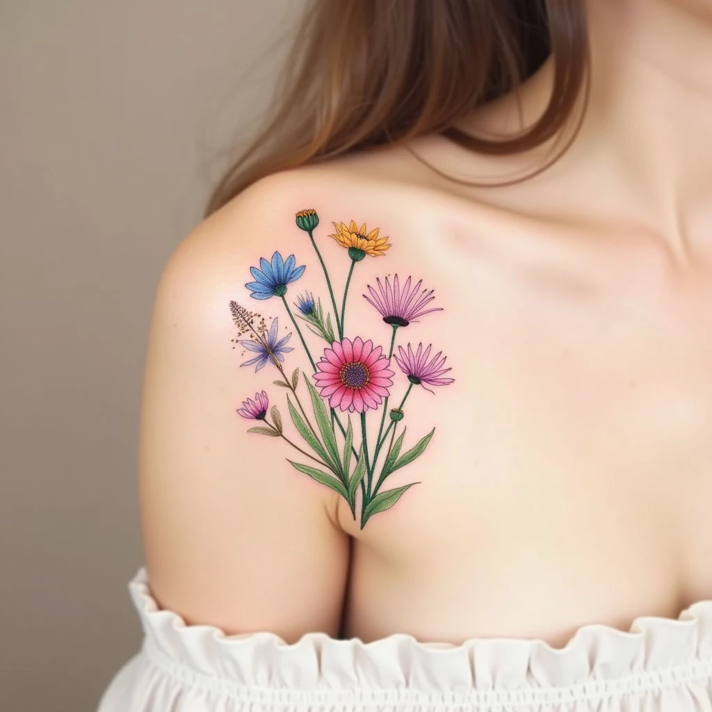 Unique Flower Tattoos for Females: Inspiration & Guide