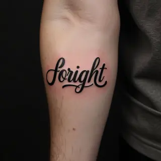 Unique Lettering Tattoo Designs for Men