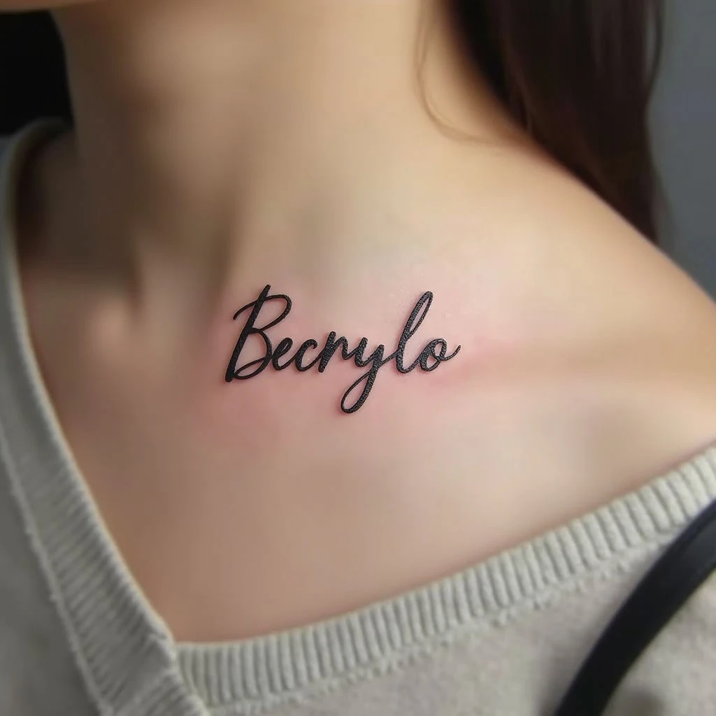 Small Unique Name Tattoo Ideas